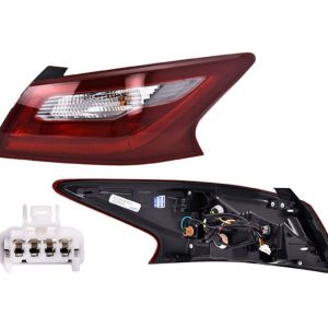 CALAVERA EXTERIOR NS ALTIMA 17-18 ROJO/GRIS C/FOCO DEPO DER