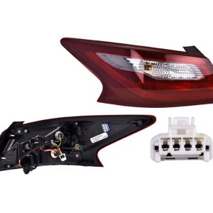 CALAVERA EXTERIOR NS ALTIMA 17-18 ROJO/GRIS C/FOCO DEPO IZQ