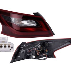 CALAVERA EXTERIOR NS ALTIMA 17-18 ROJO/NEGRO C/FOCO DEPO IZQ