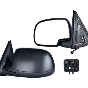 ESPEJO CV CHEYENNE 99-06 ELECTRICO C/DESENPANANTE C/LUZ INFERIOR CORRUGADO NEGRO LIMITED/LTZ/BASE/LS/LT/Z71/DENALI/SL/SLE/SLT IZQ