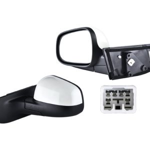 ESPEJO CV SPARK 11-16/BEAT 18-19 4 PUERTAS ELECTRICO P/PINTAR ORIGINAL IZQ