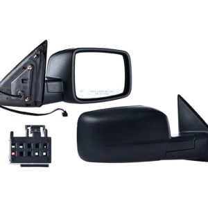 ESPEJO DG RAM 09-13 ELECTRICO C/DESENPANANTE NEGRO 5 PINES HEMI/SPORT/BIG HORN/LARAMIE/SLT/ST/SXT/EXPRESS V6/V8 6/8CILINDROS 3.7/5.7L 2/4 PUERTAS DER
