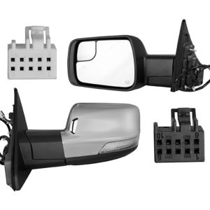 ESPEJO DG RAM 19-23 LINEA NUEVA ELECTRICO E/ABATIBLE C/DESENPANANTE C/DIRECCIONAL C/LUZ INFERIOR C/MEMORIA C/ PUNTO CIEGO C/SENSOR CROMADO 9/10 PINES IZQ