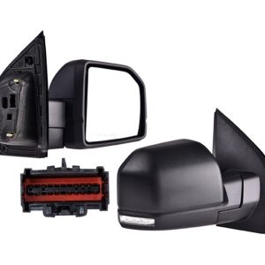 ESPEJO FD F-150 15-20 ELECTRICO C/DESEMPANANTE C/DIRECCIONAL C/LUZ INFERIOR P/SENSOR DE PROXIMIDAD CORRUGADO KING RANCH/LARIAT CREW/LIMITED/PLATINUM/RAPTOR V6/V8 2/4 PUERTAS DER