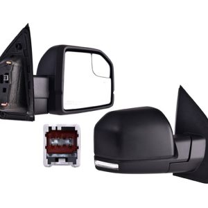 ESPEJO FD F-150 15-20 ELECTRICO C/DESENPANANTE C/DIRECCIONAL C/PUNTO CIEGO CORRUGADO KING RANCH/LARIAT CREW/LIMITED/PLATINUM/RAPTOR V6/V8 2.7/3.0/3.5/5.0L 2/4 PUERTAS DER