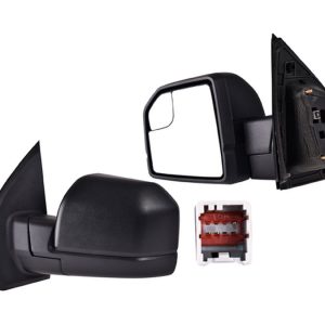 ESPEJO FD F-150 15-20 ELECTRICO C/PUNTO CIEGO CORRUGADO KING RANCH/LARIAT CREW/LIMITED/PLATINUM/RAPTOR CREW/RAPTOR V6/V8 6/8 CILINDROS 2.7/3.0/3.5/5.0 2/4 PUERTAS IZQ