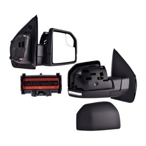 ESPEJO FD F-150 15-20 ELECTRICO C/DESEMPANANTE C/DIRECCIONAL C/MEMORIA C/LUZ INFERIOR E/ABATIBLE C/PUNTO CIEGO P/PINTAR KING RANCH/LARIAT CREW/LIMITED/PLATINUM DER