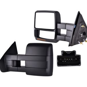 ESPEJO FD F-150 04-14 ELECTRICO C/DESENPANANTE C/DIRECCIONAL C/LUZ TELESCOPICO CORRUGADO XL/XLT/SVT V6/V8 6/8CILINDROS 3.5/3.7/5.0L 2/4 PUERTAS IZQ