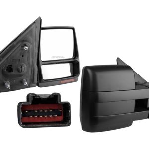 ESPEJO FD F-150 11-14 ELECTRICO C/DESENPANANTE C/DIRECCIONAL C/MEMORIA C/LUZ INFERIOR TELESCOPICO CORRUGADO 12 PINES STX V6 6 CILINDROS 3.7L 2/4 PUERTAS DER