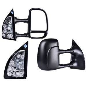 ESPEJO FD F-250 99-07 MANUAL TELESCOPICO CORRUGADO LARIAT/HARLEY/KING RANCH/XL/XLT/F-150/F-250/F-350/F-450/F-550 V8/V10 8/10 CILINDROS 5.4/6.0/6.8/7.3l 2/4 PUERTAS DER