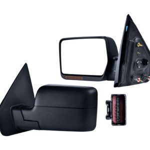 ESPEJO FD LOBO 04-08 ELECTRICO C/DESEMPANANTE C/DIRECCIONAL (8 LEDS)CORRUGADO 7 PINES LARIAT/HARLEY/FX4/KING RANCH/XL/XLT/STX IZQ