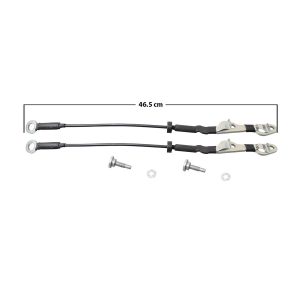 CABLES DE TAPA CV COLORADO 04-12  JUEGO 46.5CM HUSHAN