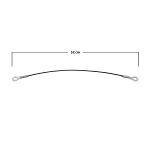 CABLES DE TAPA VW SAVEIRO 10-18/ROBUST/PEPPER 19-22  JUEGO 52 CM GENERICA Derecho/Izquierdo