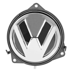 CHAPA DE CAJUELA VW GOLF 15-20  ELECTRICA PLASTICO 12VCC 2 PINS CON EMBLEMA GENERICO GIRATORIA