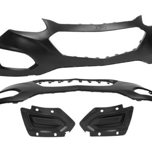 FASCIA DELANTERA CV EQUINOX 16-17 P/PINTAR C/REJILLAS S/HOYO P/FARO LS/LT/LTZ/ L4 4 CILINDROS 2.4L 5 PUERTAS SUPERIOR