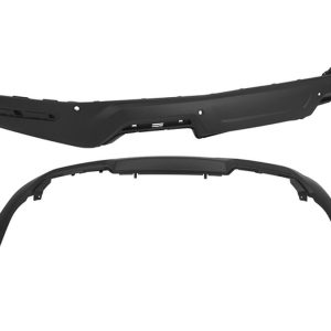 FASCIA TRASERA FD EXPLORER 18-19 INFERIOR CORRUGADA C/6 HOYOS P/SENSOR S/HOYO P/REMOLQUE C/HOYO P/MOLDURAS LATERALES