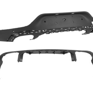 FASCIA TRASERA MC GLC 20-23 INFERIOR CORRUGADA C/HOYO P/SENSOR C/AMG COUPE L4/V6 4/6 CILINDROS 2.0/3.0 L 5 PUERTAS