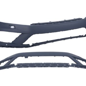 FASCIA DELANTERA VW TOUAREG 16-18 P/PINTAR C/HOYO P/SENSOR TDI/FSI/HIBRID/ DIESEL/GASOLINA V6 6 CILINDROS 3.0/3.6L 5 PUERTAS SUPERIOR