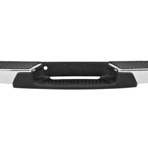 DEFENSA TRASERA CV COLORADO 04-07 CROMADA C/HULES LARGO 155 CMS ANCHO 23 CMS LS/LT/WT/SLE/SLT/Z71/Z85/SPORT 4/5 CILINDROS 2.8/2.9/3.5/3.7L 2/4 PUERTAS (U.T.P.)