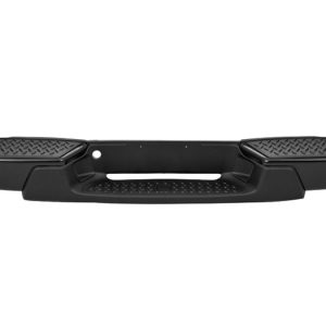 DEFENSA TRASERA CV COLORADO 08-12 C/BRAZOS NEGRA C/HULES LARGO 155 CMS ANCHO 20 CMS LS/LT//WT/SLE/SLT 4/5 CILINDROS 2.9/3.7/5.3L 2/4 PUERTAS (U.T.P.)