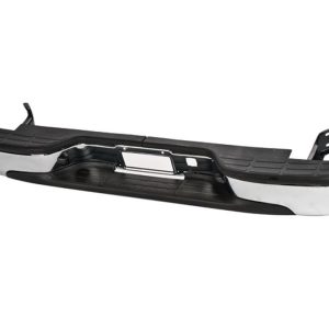 DEFENSA TRASERA CV SILVERADO 99-06 CROMADA C/HULE LARGO 185 CMS ANCHO 30 CMS 400SS 4.3/4.8/5.3/6.0/6.6/8.1L 2/4 PUERTAS (U.T.P.)
