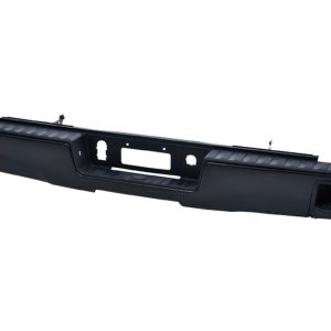 DEFENSA TRASERA CV SILVERADO 14-18 S/HOYO P/SENSOR C/HULES  NEGRA 1500/2500/LS/LT/LTZ/Z71/SLE/DENALI/ALL-TERRAIN V6/V8 6/8 CILINDROS 4.3/5.3L 2/4 PUERTAS