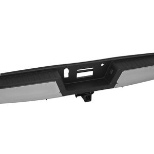 DEFENSA TRASERA FD F-150 21-23 CROMADA C/TIRON COMPLETA POWERBOOST/LARIAT/XL V6/V8 6/8 CILINDROS 3.5/5.0L 2/4 PUERTAS