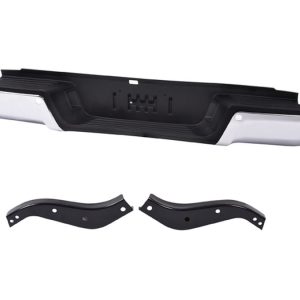 DEFENSA TRASERA FD RANGER 13-22 CROMADA S/HOYO P/SENSOR C/BRAZOS LARIAT/XLT L4 4 CILINDROS 2.3/2.5L 4 PUERTAS