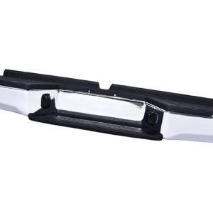 DEFENSA TRASERA NS FRONTIER 05-15 CROMADA C/HULES XE/SE/SC/SVE/LE/PRO-4X/NISMO OFF-ROAD L4/V6 4/6 CILINDROS 2.4/4.0L 2/4 PUERTAS (U.T.P)