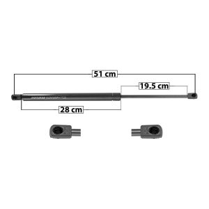 AMORTIGUADOR 5TA PUERTA CV TRAIL BLAZER 04-07  GM ENVOY 02-09  NS MURANO 04-08  51 28 19.5 ENTRADA TIPO 9 ENTRADA 2 TIPO 9 725 162.99 73.93 785 176.47 80.05 SPART 7244