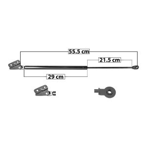 AMORTIGUADOR 5TA PUERTA HD CR-V 02-06  55.5 29 21.5 ENTRADA TIPO 21 ENTRADA 2 TIPO 10 100 22.48 10.2 160 35.97 16.32 SPART 6723