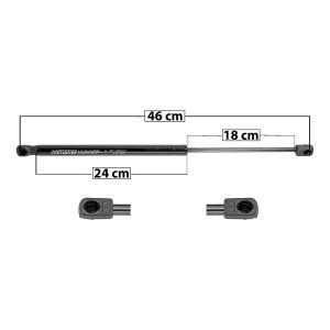 AMORTIGUADOR COFRE DG RAM 1500/2500 09-18  46 24 18 ENTRADA TIPO 9 ENTRADA 2 TIPO 9 305 68.57 31.1 245 55.08 24.98 SPART 8037 Derecho/Izquierdo