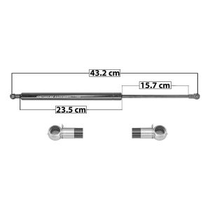 AMORTIGUADOR 5TA PUERTA HD FIT 09-14  43.2 23.5 15.5 ENTRADA TIPO 5 ENTRADA 2 TIPO 5 505 113.53 51.5 565 127.07 57.64 SPART 8244 Derecho/Izquierdo