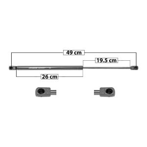 AMORTIGUADOR 5TA PUERTA PG 307 WAGON 04-09  49 26 19.5 ENTRADA TIPO 9 ENTRADA 2 TIPO 9 570 128.14 58.12 630 141.63 64.24 SPART 6671 Derecho/Izquierdo