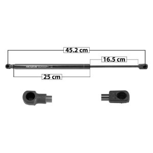 AMORTIGUADOR COFRE DG RAM 1500 19-20  45.2 25 16.5 ENTRADA TIPO 1 ENTRADA 2 TIPO 9 270 60.7 27.53 210 47.21 21.41 SPART SP-7458 Derecho/Izquierdo