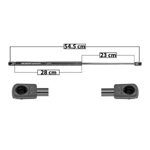 AMORTIGUADOR 5TA PUERTA CV CHEVY POP 94-12  PARA LIMPIADOR TRASERO 54.5 28 23 ENTRADA TIPO 9 ENTRADA 2 TIPO 9 340 76.43 34.67 400 89.92 40.79 SPART 6937 Derecho/Izquierdo