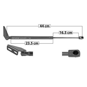 AMORTIGUADOR 5TA PUERTA SZ SWIFT 05-10  44 23.5 16.5 ENTRADA 2 TIPO 9 390 87.67 39.77 450 101.16 45.89 SPART 8228 Derecho