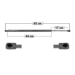 AMORTIGUADOR 5TA PUERTA CV SUBURBAN/TAHOE  GM YUKON/YUKON XL 15-20  MANUAL 65 44 17 650 146.13 66.28 710 159.61 72.4 SPART 5686 Derecho/Izquierdo Trasera