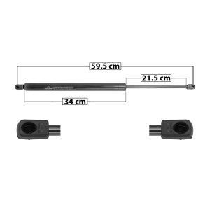 AMORTIGUADOR 5TA PUERTA VW SHARAN 95-00  59.5 34 21.5 ENTRADA TIPO 9 ENTRADA 2 TIPO 9 770 173.1 78.52 830 186.59 84.64  6293 Derecho/Izquierdo