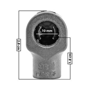 AMORTIGUADOR REPUESTO TERMINAL UN UNIVERSAL 50-23  10 MM 7 MM 2.7 CM 2 CM RECTO PLASTICO NEGRA  Derecho/Izquierdo Delantera/Trasera