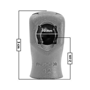 AMORTIGUADOR REPUESTO TERMINAL UN UNIVERSAL 50-23  10 MM 5 MM 3 CM 2 CM RECTO PLASTICO NEGRA  Derecho/Izquierdo Delantera/Trasera
