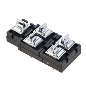 CONTROL ELECTRICO FD GRAND MARQUIS/CROWN VICTORIA 89-91/LTD 80-91  LC TOWN CAR 80-97  DE ELEVADOR 11 PINS 5 TECLAS CROMADO 12VCC TIPO ORIGINAL