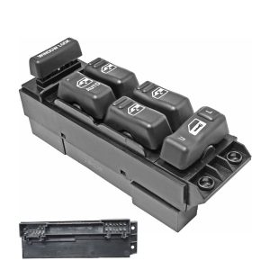 CONTROL ELECTRICO CV CHEYENNE/SILVERADO 99-02/SUBURBAN/TAHOE 00-02/PICK UP  GM SIERRA 99-02/YUKON 00-02  DE ELEVADOR 20 PINS 6 TECLAS NEGRO 12VCC