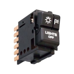 INTERRUPTOR LUZ DE FARO JP CHEROKEE 74-83/COMANCHE 84-91/WAGONEER 86-91  OD CUTLASS 87-93  PT FIERO 84-88/FIREBIRD 82-92/BONNEVILLE 1987  6 PINS NEGRO 12VCC CUB