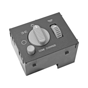 INTERRUPTOR LUZ DE FARO CV AVALANCHE 02-06/CHEYENNE/SILVERADO 99-02/SUBURBAN/TAHOE  CD ESCALADE EXT/ESV 00-02  GM SIERRA 99-02/YUKON 00-02  9 PINS CUADRO CON REGULADOR GRIS 12VCC