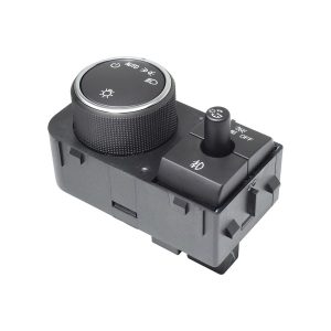 INTERRUPTOR LUZ DE FARO CV CHEYENNE 07-13/EXPRESS VAN 08-18/SILVERADO/PICK UP  GM SIERRA  CV AVALANCHE 07-13/SUBURBAN/TAHOE  GM YUKON 07-14  16 PINS CON REGULADOR NEGRO FILO CROMADO 12VCC CUB