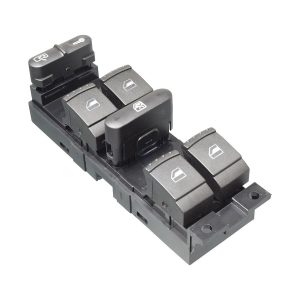 CONTROL ELECTRICO VW GOLF 00-06/JETTA A4 99-07/PASSAT 01-05/JETTA CLASICO 08-15  DE ELEVADOR 9 PINS 6 TECLAS NEGRO 12VCC