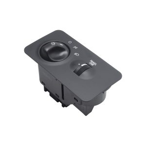 INTERRUPTOR LUZ DE FARO FD SUPER DUTY F-250/F-350/F-450/F-550 99-04  12 PINS RECTANGULAR CON REGULADOR NEGRO SIN FARO NIEBLA 12VCC TIPO ORIGINAL