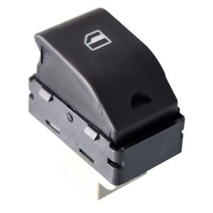 CONTROL ELECTRICO ST IBIZA/CORDOBA 03-08  VW CROSSFOX 07-17/GOL 08-15/LUPO 04-09/POINTER 06-10/POLO 03-07  DE ELEVADOR 4 PINS 1 TECLA NEGRO BASE GRIS DOBLE CLICK 12VCC