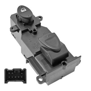 CONTROL ELECTRICO HD CIVIC 2P COUPE / 4P SEDAN 06-11  DE ELEVADOR/SEGURO 8 PINS 2 TECLAS NEGRO 12VCC  Derecho Delantera